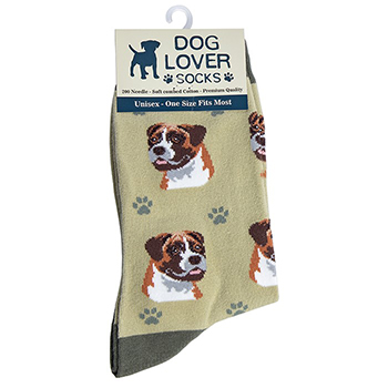 Dog Lover Socks Boxer